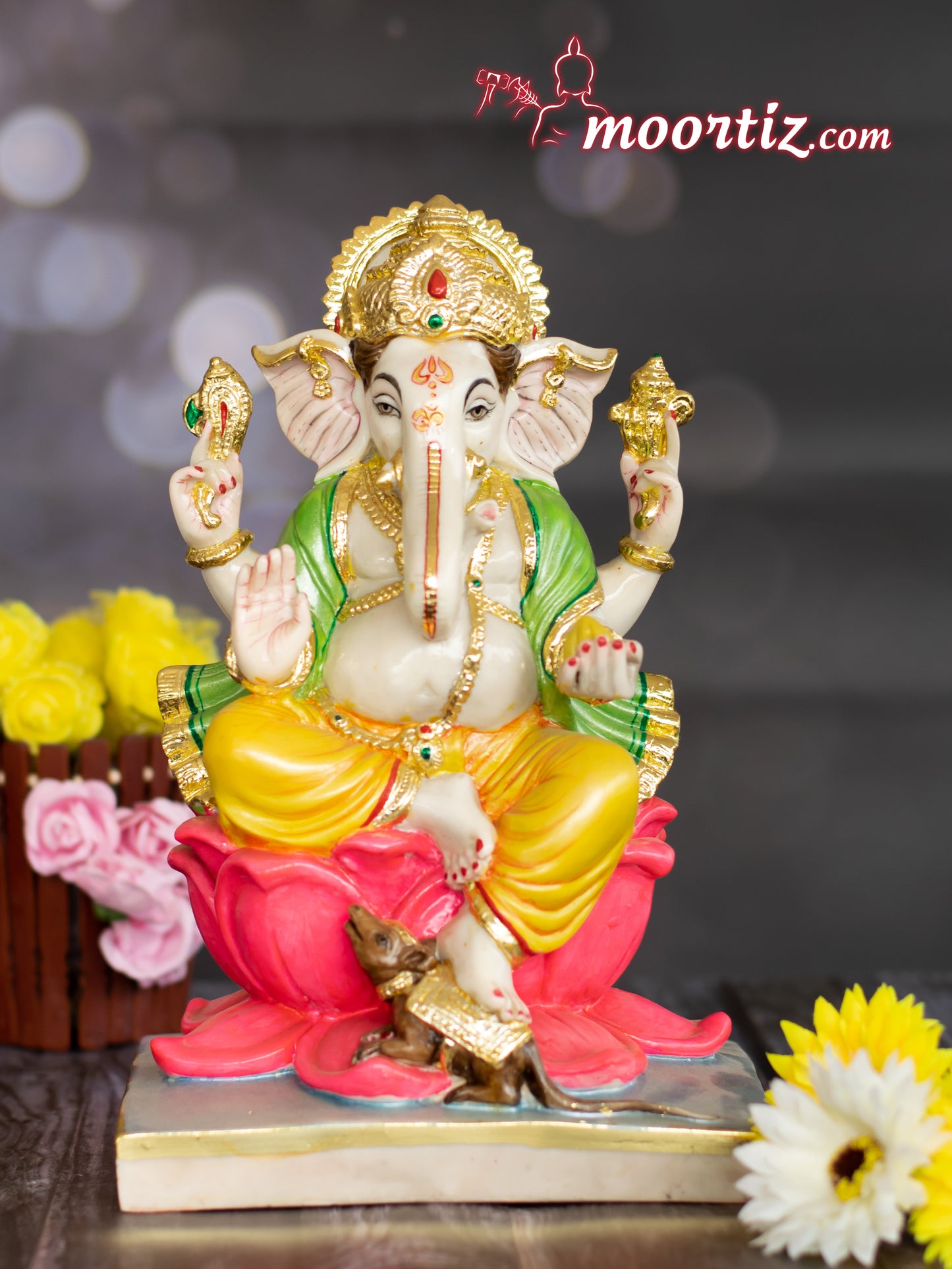 Ganesh / Ganpati odol/Murti in Artificial Marble