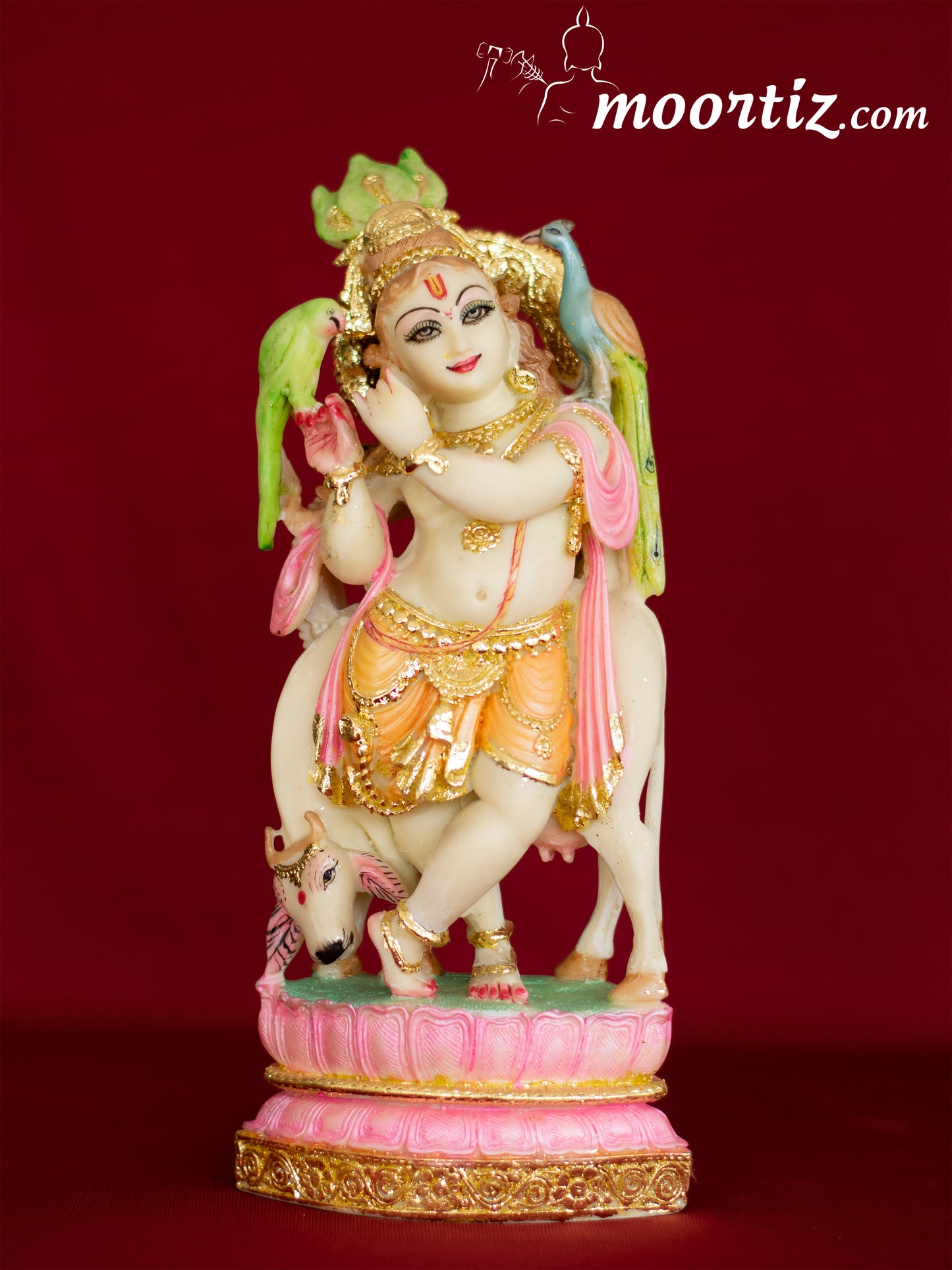 Gaay Krishna / Cow Krishna Artificial Marble
