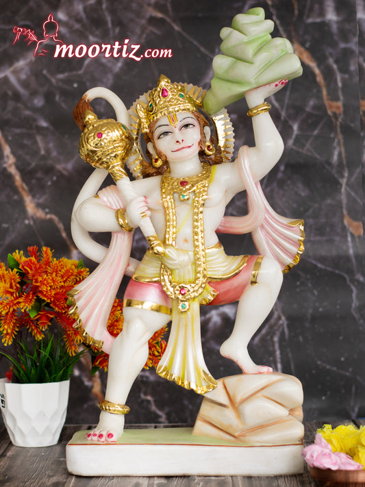 Veer Hanuman / Hanuman Ji Veitanam super white Marble