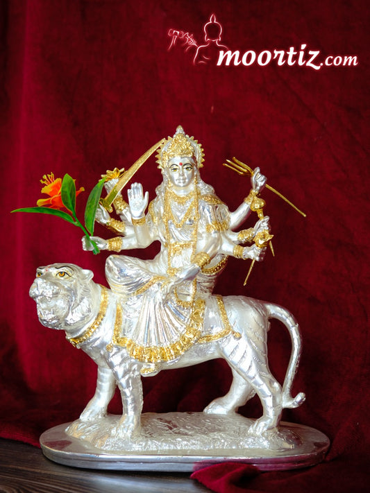 Silver & Gold Coated Ma Durga